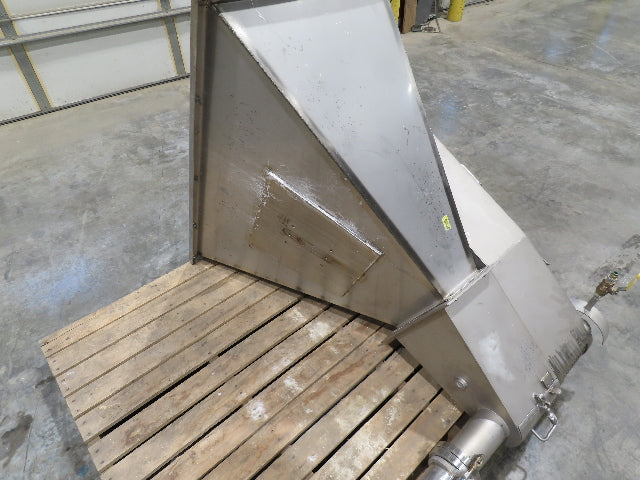 Uni-Spense Dry Powder Screw Feeder Distributor Food Grade Hopper Sifter 9' Auger