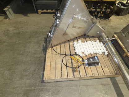 Uni-Spense Dry Powder Screw Feeder Distributor Food Grade Hopper Sifter 9' Auger
