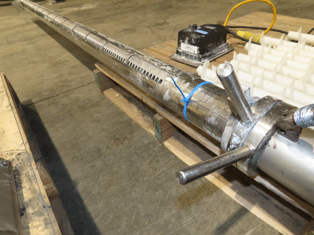 Uni-Spense Dry Powder Screw Feeder Distributor Food Grade Hopper Sifter 9' Auger
