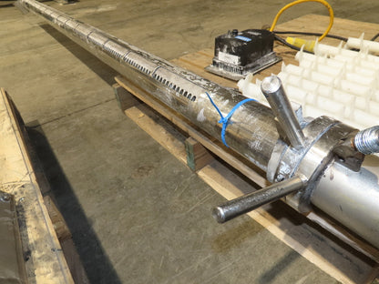 Uni-Spense Dry Powder Screw Feeder Distributor Food Grade Hopper Sifter 9' Auger