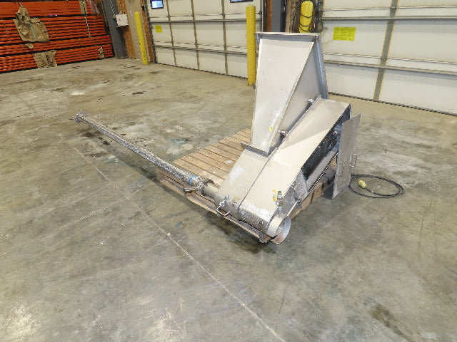 Uni-Spense Dry Powder Screw Feeder Distributor Food Grade Hopper Sifter 9' Auger