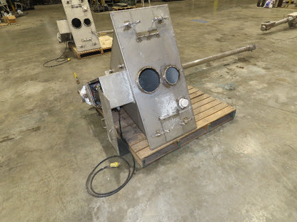 Uni-Spense Dry Powder Screw Feeder Distributor Food Grade Hopper Sifter 9' Auger