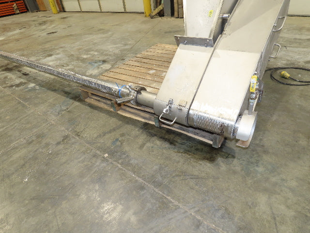 Uni-Spense Dry Powder Screw Feeder Distributor Food Grade Hopper Sifter 9' Auger