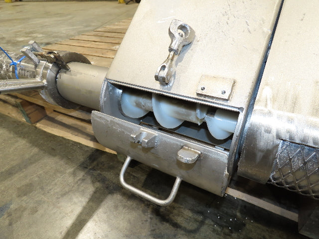 Uni-Spense Dry Powder Screw Feeder Distributor Food Grade Hopper Sifter 9' Auger