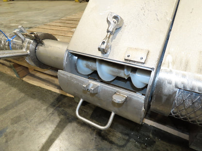 Uni-Spense Dry Powder Screw Feeder Distributor Food Grade Hopper Sifter 9' Auger
