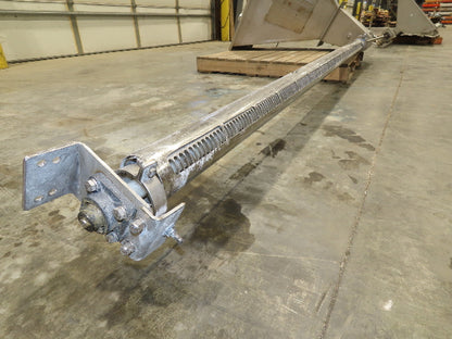 Uni-Spense Dry Powder Screw Feeder Distributor Food Grade Hopper Sifter 9' Auger