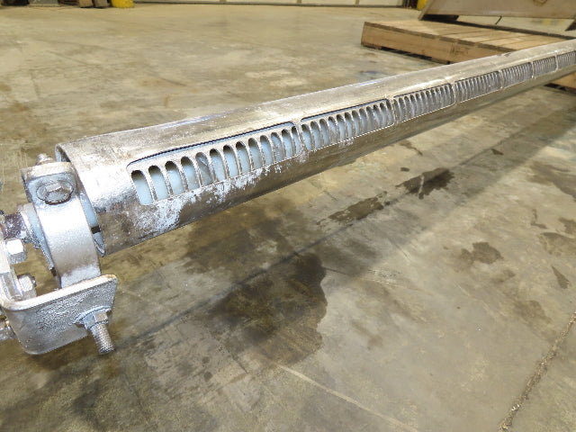 Uni-Spense Dry Powder Screw Feeder Distributor Food Grade Hopper Sifter 9' Auger