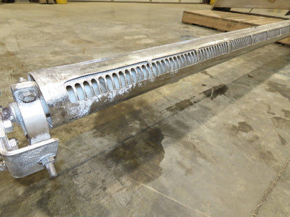 Uni-Spense Dry Powder Screw Feeder Distributor Food Grade Hopper Sifter 9' Auger
