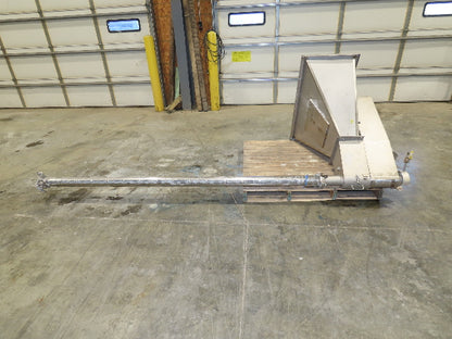 Uni-Spense Dry Powder Screw Feeder Distributor Food Grade Hopper Sifter 9' Auger