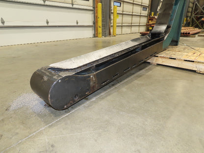 Mayfran Chip-Tote Hinge Belt CNC Chip Conveyor 68" Infeed 44" Discharge 460V 3PH