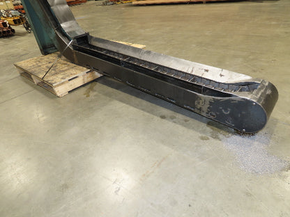 Mayfran Chip-Tote Hinge Belt CNC Chip Conveyor 68" Infeed 44" Discharge 460V 3PH