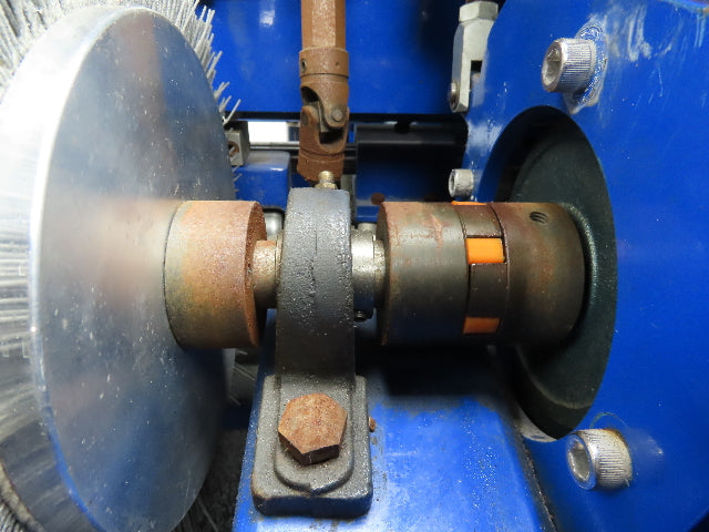 Custom HDPE Plastic Brush Sanding Machine Molding Profile 4-1/2" Wide 480V 3Ph