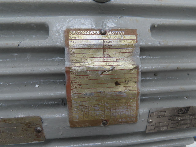 Pacemaker AC Electric Motor 7.5Hp 1180RPM Vertical Mount Haz Loc 230/460V 3Ph