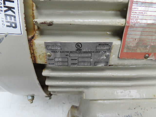 Pacemaker AC Electric Motor 7.5Hp 1180RPM Vertical Mount Haz Loc 230/460V 3Ph