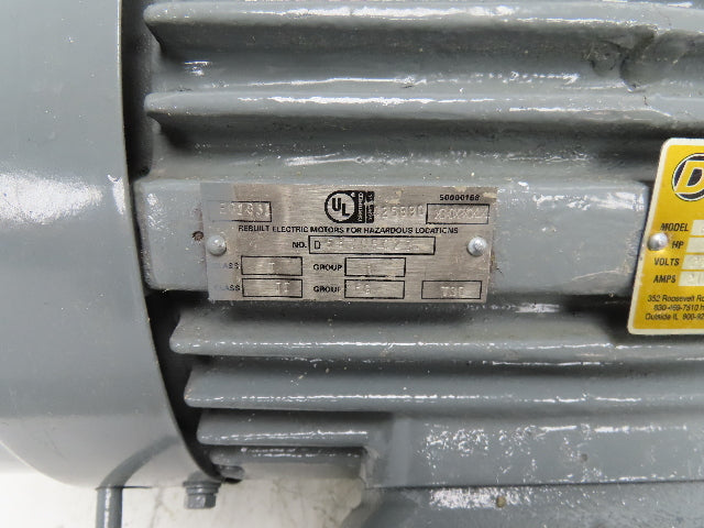 Louis Allis AC Electric Motor 7.5Hp 1180RPM Vertical Mount Haz Loc 230/460 284DZ