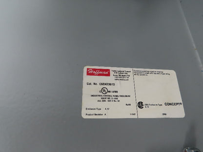 Hoffman CSD423610 Concept Electrical Enclosure 42x36x10" Back Plate Nema 4/12