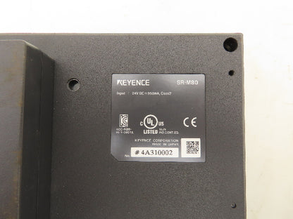 Keyence SR-M80 HMI Operator Touchscreen Control Panel Monitor