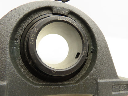 SealMaster S-2272-M31 Pillow Block Bearing 1-15/16" Two Bolt Hold Down Cast Iron