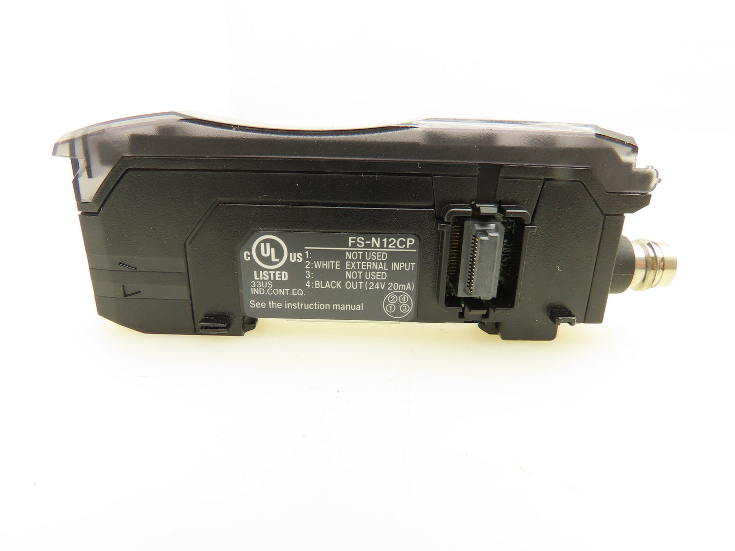 Keyence FS-N12CP Digital Fiber Sensor Amplifier Expansion Connector Lot of 5