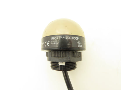 Banner K50APFF100GYCQP Illuminated Pick-To-Light Optical Button 50mm