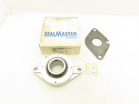 SealMaster Gold Line BFT-35 Flange Bearing Double Sealed 2-3/16" Bore 2-Bolt