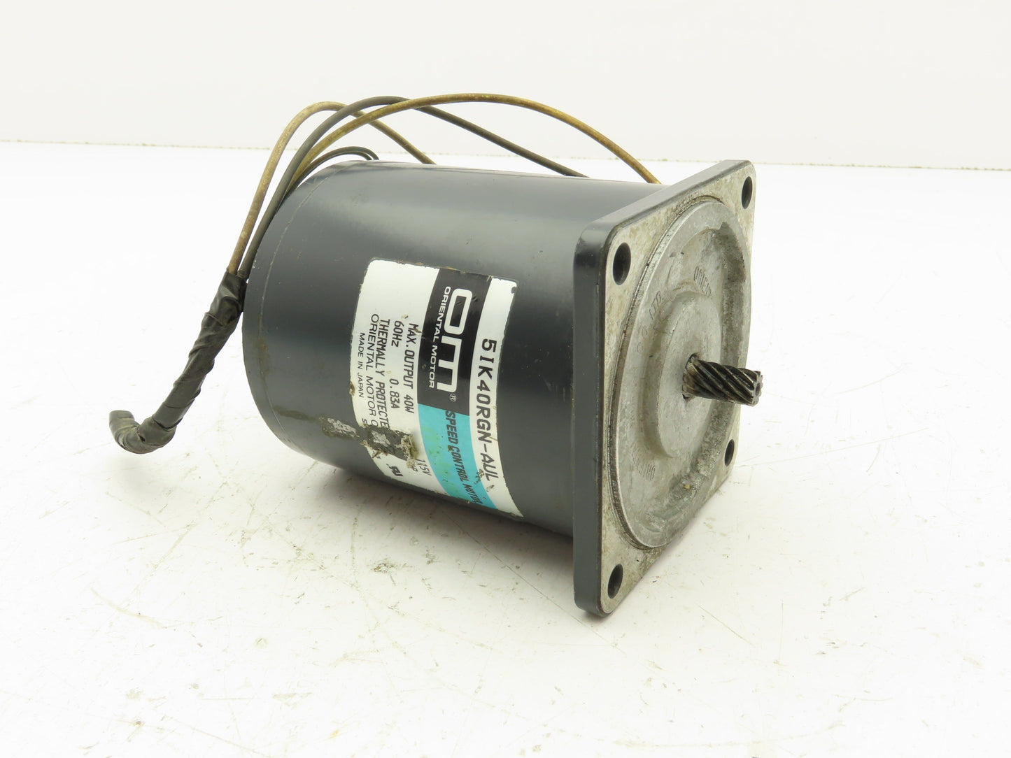 Oriental Motor 5IK40RGN-AUL Speed Control Induction Motor 40W .83A 4P 115V