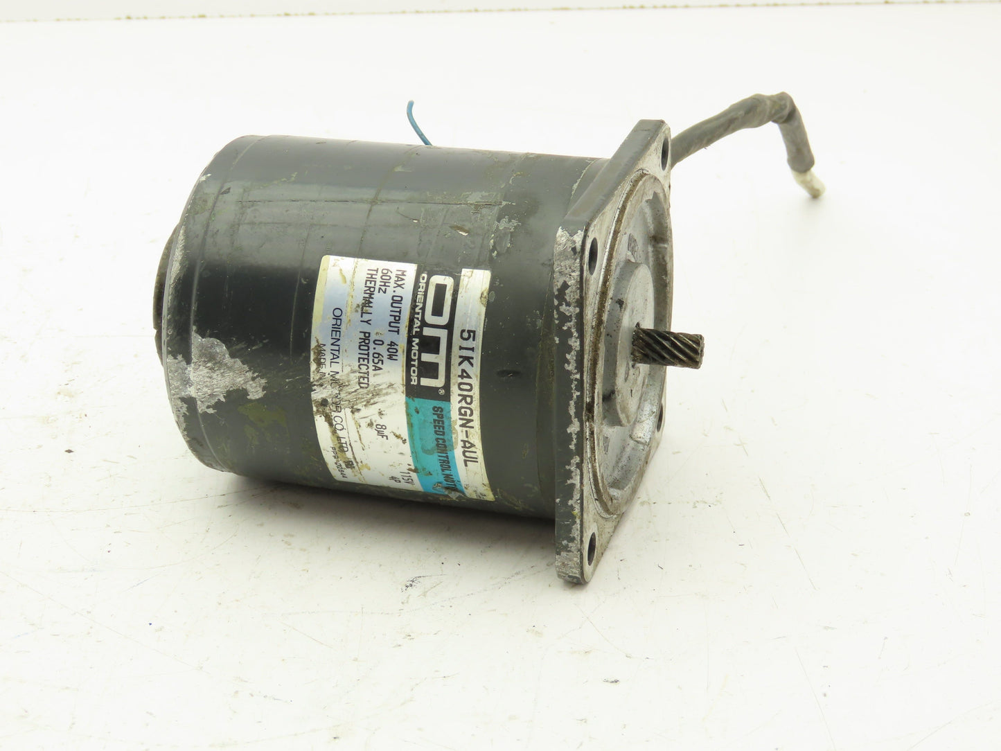 Oriental Motor 5IK40RGN-AUL Speed Control Induction Motor 40W .65A 4P 115V