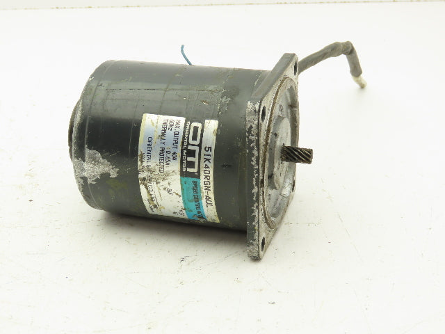 Oriental Motor 5IK40RGN-AUL Speed Control Induction Motor 40W .65A 4P 115V