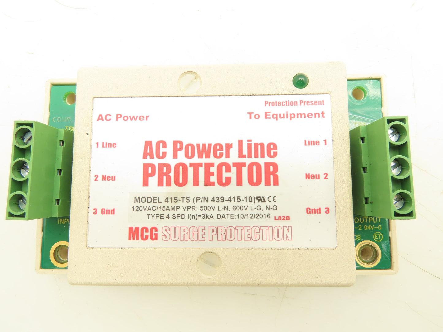 MCG 415-TS-120V AC Power Line Surge Protector