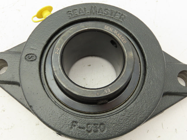 SealMaster MSFT-32 Flange Mount Ball Bearing 2 Bolt Unit 2" Bore Cast Iron