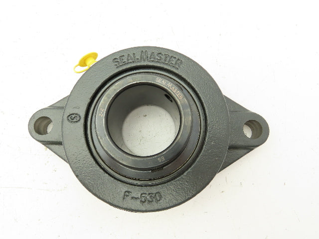 SealMaster MSFT-32 Flange Mount Ball Bearing 2 Bolt Unit 2" Bore Cast Iron