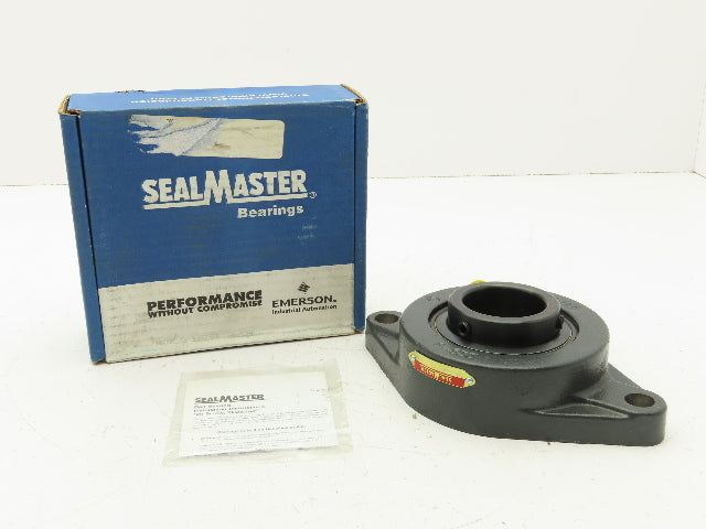 SealMaster MSFT-32 Flange Mount Ball Bearing 2 Bolt Unit 2" Bore Cast Iron