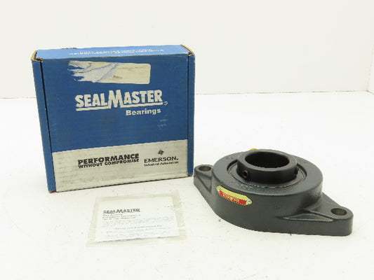 SealMaster MSFT-32 Flange Mount Ball Bearing 2 Bolt Unit 2" Bore Cast Iron