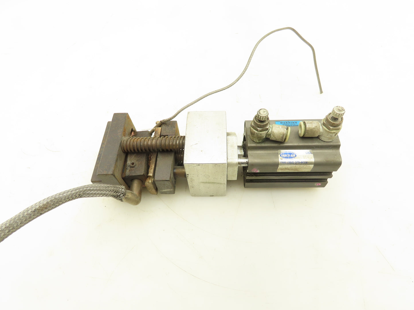 Fabco GTND-032-035-V Pneumatic Tooling Cylinder 35mm Stroke w/Toolplate Cutter