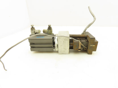 Fabco GTND-032-035-V Pneumatic Tooling Cylinder 35mm Stroke w/Toolplate Cutter