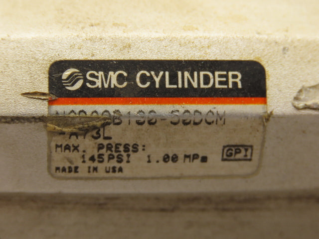 SMC NCDQ2B100-50DCM Pneumatic Tooling Air Cylinder 100mm Bore 50mm Stroke 145PSI