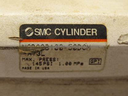 SMC NCDQ2B100-50DCM Pneumatic Tooling Air Cylinder 100mm Bore 50mm Stroke 145PSI