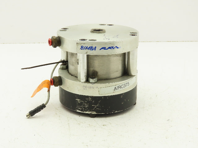 Bimba FOD-1251-M Flat-1 Pneumatic Air Cylinder 4" Bore 1" Stroke Double End Rod