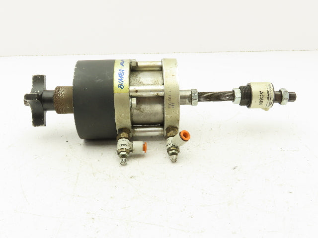 Bimba F0D-501.5 Flat-1 Pneumatic Air Cylinder 2.5" Bore 1.5" Stroke Double Rod