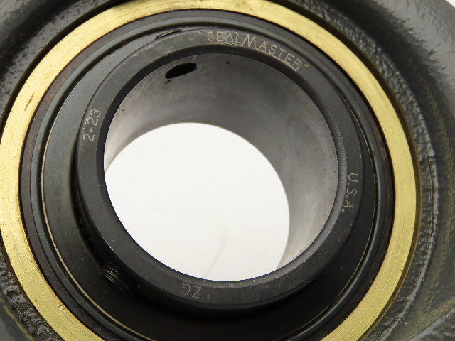 SealMaster EMP-35 Pillow Block Ball Bearing Unit 2-3/16"Bore Two Bolt Base Cast Iron