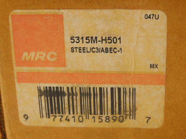 MRC 5315M H501 Double Row Angular Contact Bearing 75MM Bore 160MM OD 2.6875"Wide