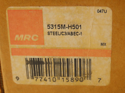 MRC 5315M H501 Double Row Angular Contact Bearing 75MM Bore 160MM OD 2.6875"Wide