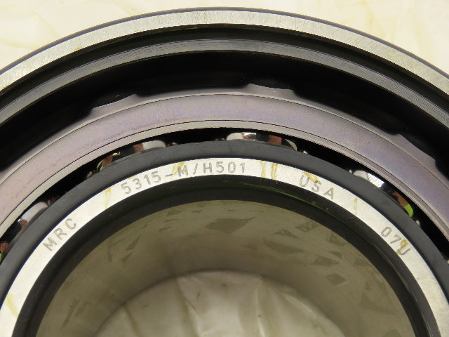 MRC 5315M H501 Double Row Angular Contact Bearing 75MM Bore 160MM OD 2.6875"Wide