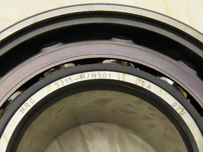 MRC 5315M H501 Double Row Angular Contact Bearing 75MM Bore 160MM OD 2.6875"Wide
