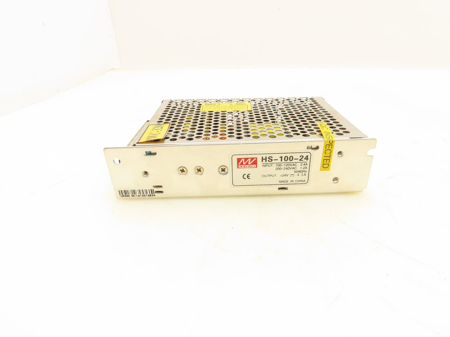 JM MV WELL HS-100-24 Switching Mode Power Supply IN 120/240V Out 24VDC 4.5A