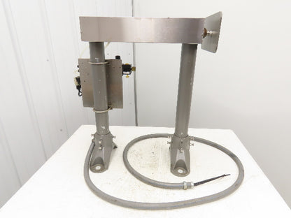 Stainless Steel Conveyor Diverter Kicker Pneumatic 18" Stroke 24" Tall