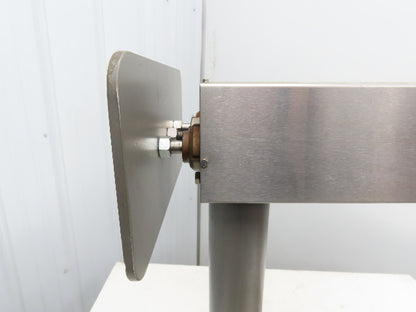 Stainless Steel Conveyor Diverter Kicker Pneumatic 18" Stroke 24" Tall