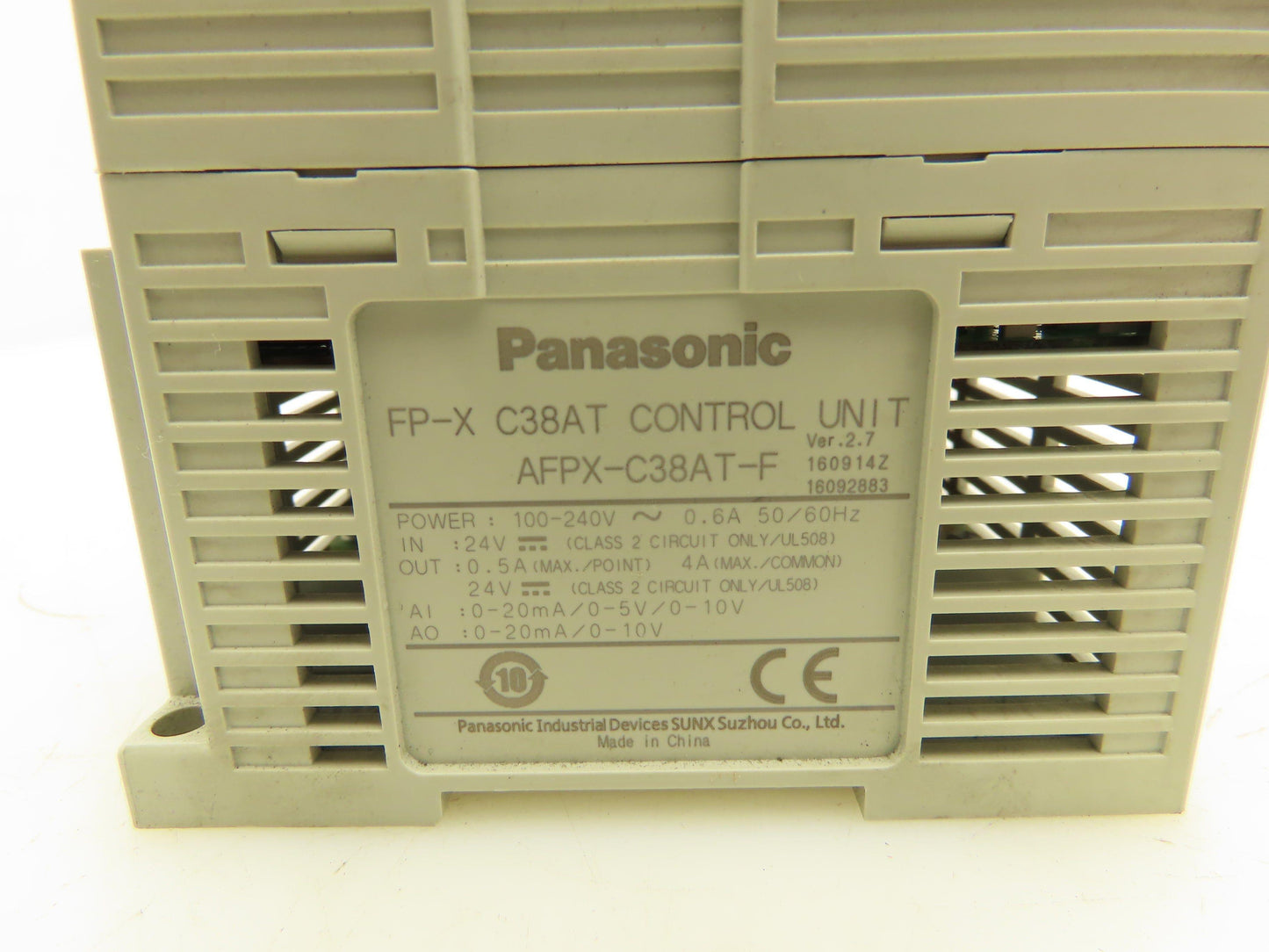 Panasonic AFPX-C38AT-F PLC Programmable Controller Module 100-240V