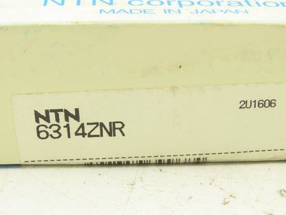 NTN 6314-ZNR Deep Groove Ball Bearing W/Snap Ring 70MM Bore 150MM OD 35MM Width
