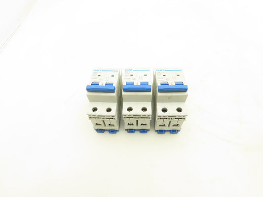 Chint NB1-63 D25 Circuit Breaker 2-Pole 6000A 400V Lot of 3